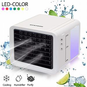 Повітроохолоджувач Syntrox Germany 3-в-1 Зволожувач Синьо-білий synthetic.ua - Фото 1