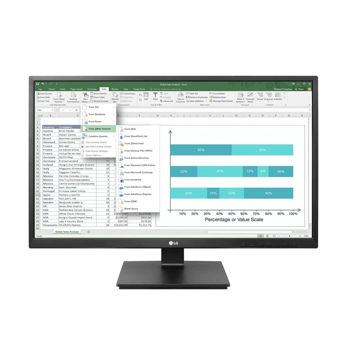 Монитор LG 24BK550Y-I 23.8 дюйма Full HD Бизнес Черный, фото №3