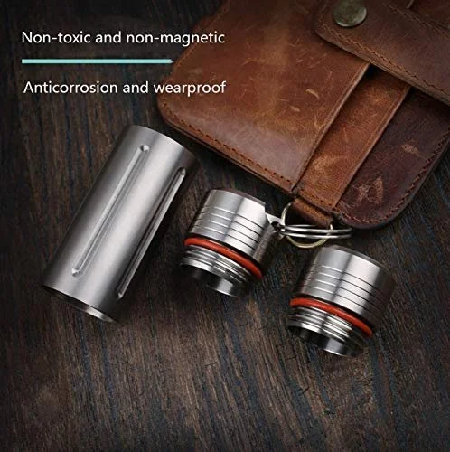 Тримач для таблеток TITST Титан Портативний Легкий Водонепроникний Багатоцільовий Герметичний для Кемпінгу EDC, фото №5