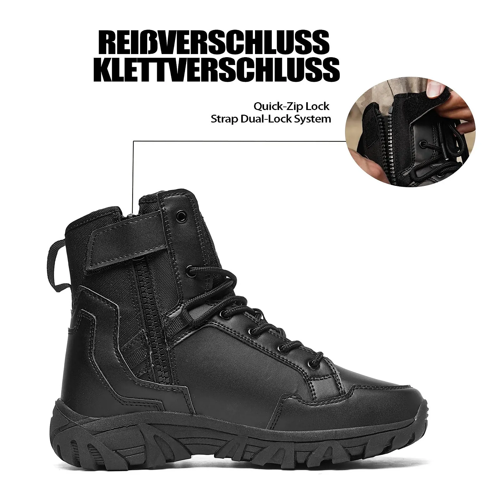 Мужские ботинки на молнии Derlychug, фото №3