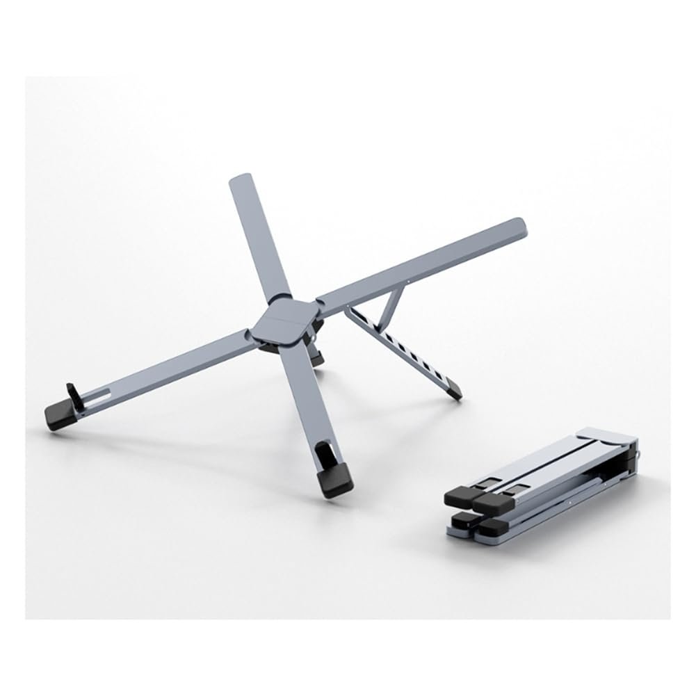 Підставка для ноутбука Складна Охолодження ноутбука Док Портативна Комп'ютерна підкладка Темно-сірий, фото №8