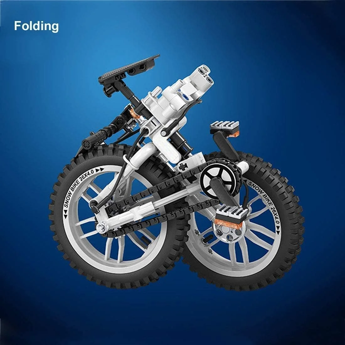 Конструктор Велосипед YILETKC Technik, 242 деталі, Модель гірського велосипеда, складаний велосипед, Чорний, фото №2