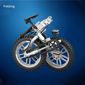 Конструктор Велосипед YILETKC Technik, 242 деталі, Модель гірського велосипеда, складаний велосипед, Чорний synthetic.ua - Фото 1