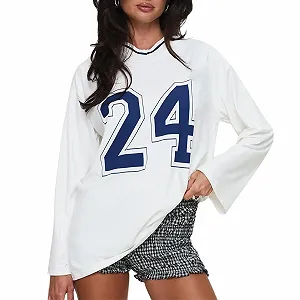 Жіночий Світшот SANSIWU Oversized Y2k З принтом - Фото 1