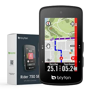 Велокомпьютер Bryton Rider 750SE 2.8 дюйма Цветной сенсорный LCD GPS Автономные карты EU Черный - Фото 1