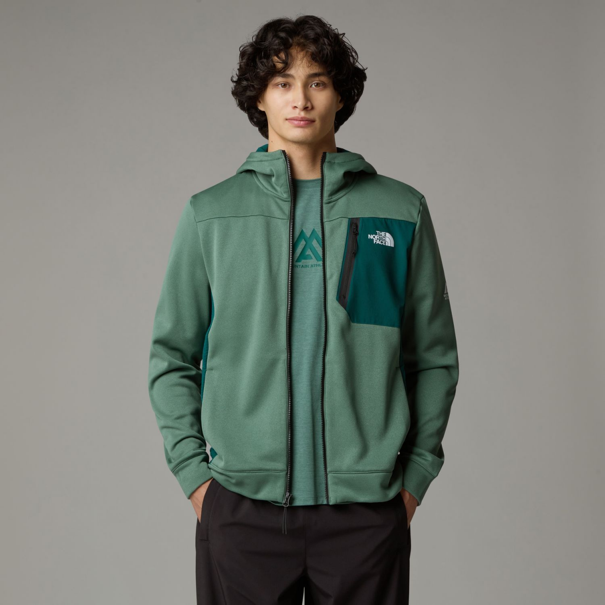 Джемпер THE NORTH FACE M MA FZ FLEECE 0A893Q58S1 Зеленый L, фото №1