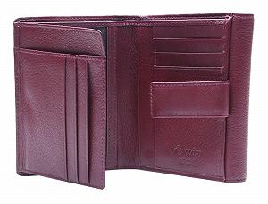 Кошелек кожаный Esquire Viktoria RFID 12 см, бордовый, RFID кошелек synthetic.ua - Фото 1