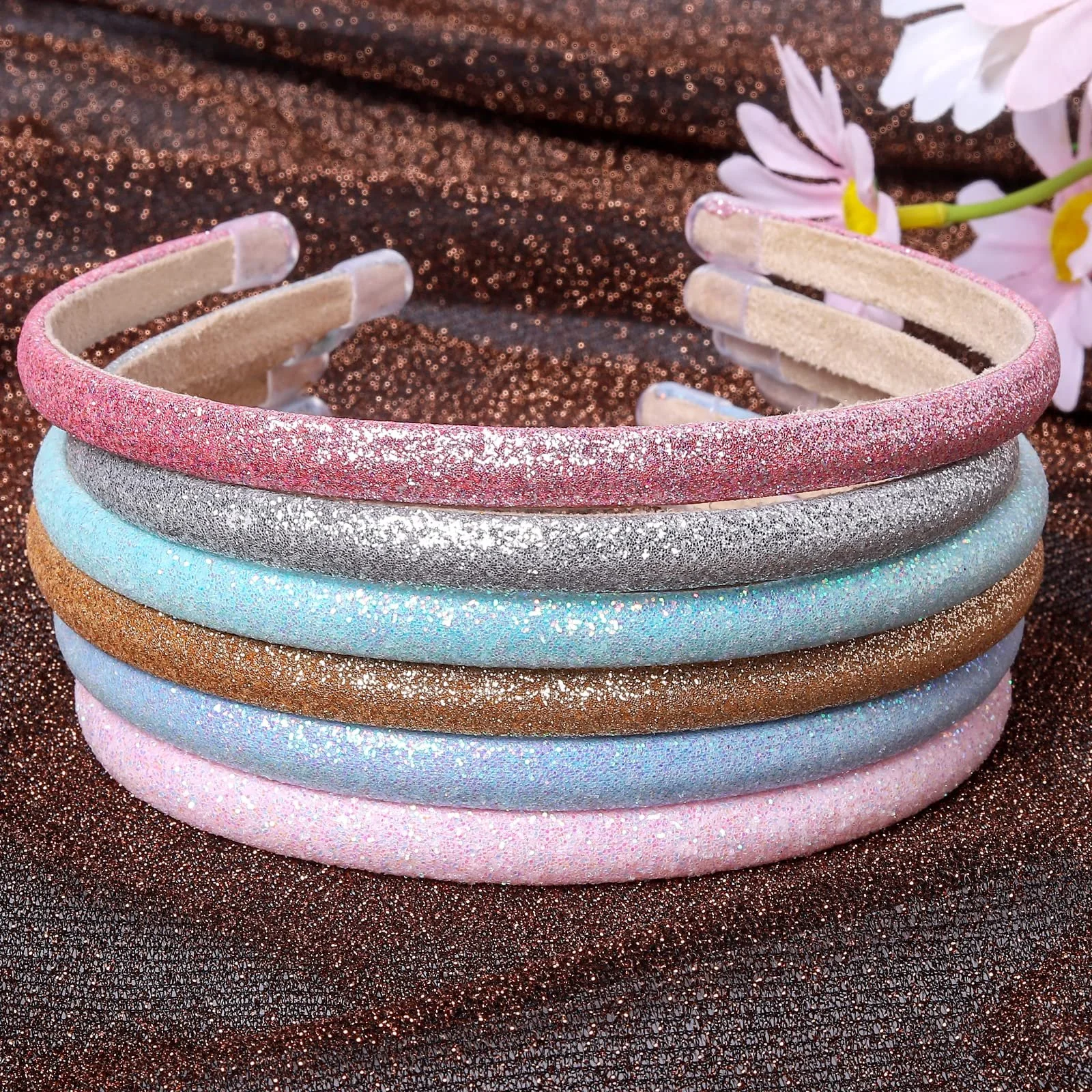 Обруч Блискучий з паєтками 0.8 см, фото №6