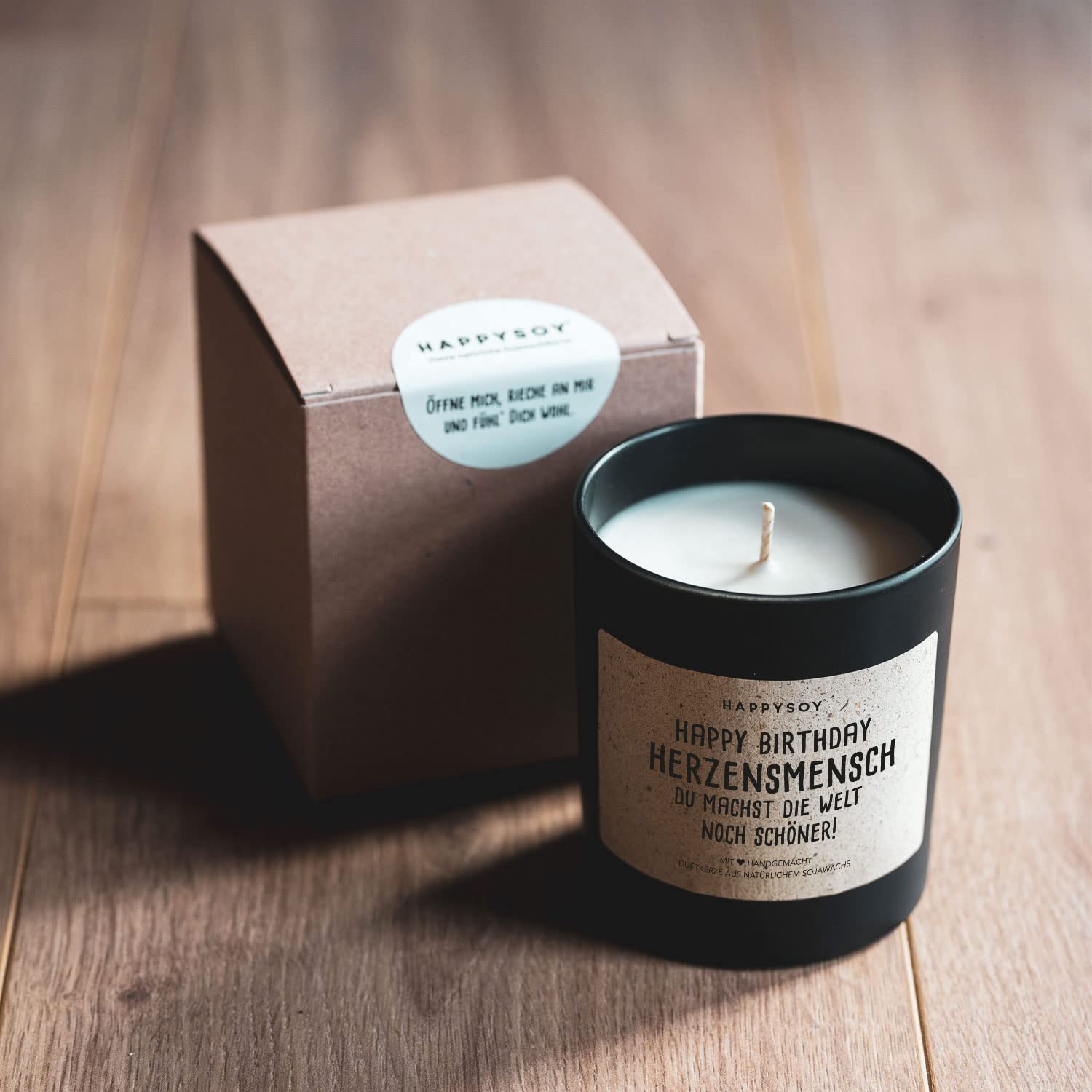 Ароматизированная свеча HAPPYSOY Happy Birthday в стекле с надписью, фото №6 Ароматизированная свеча HAPPYSOY Happy Birthday в стекле с надписью, фото №6