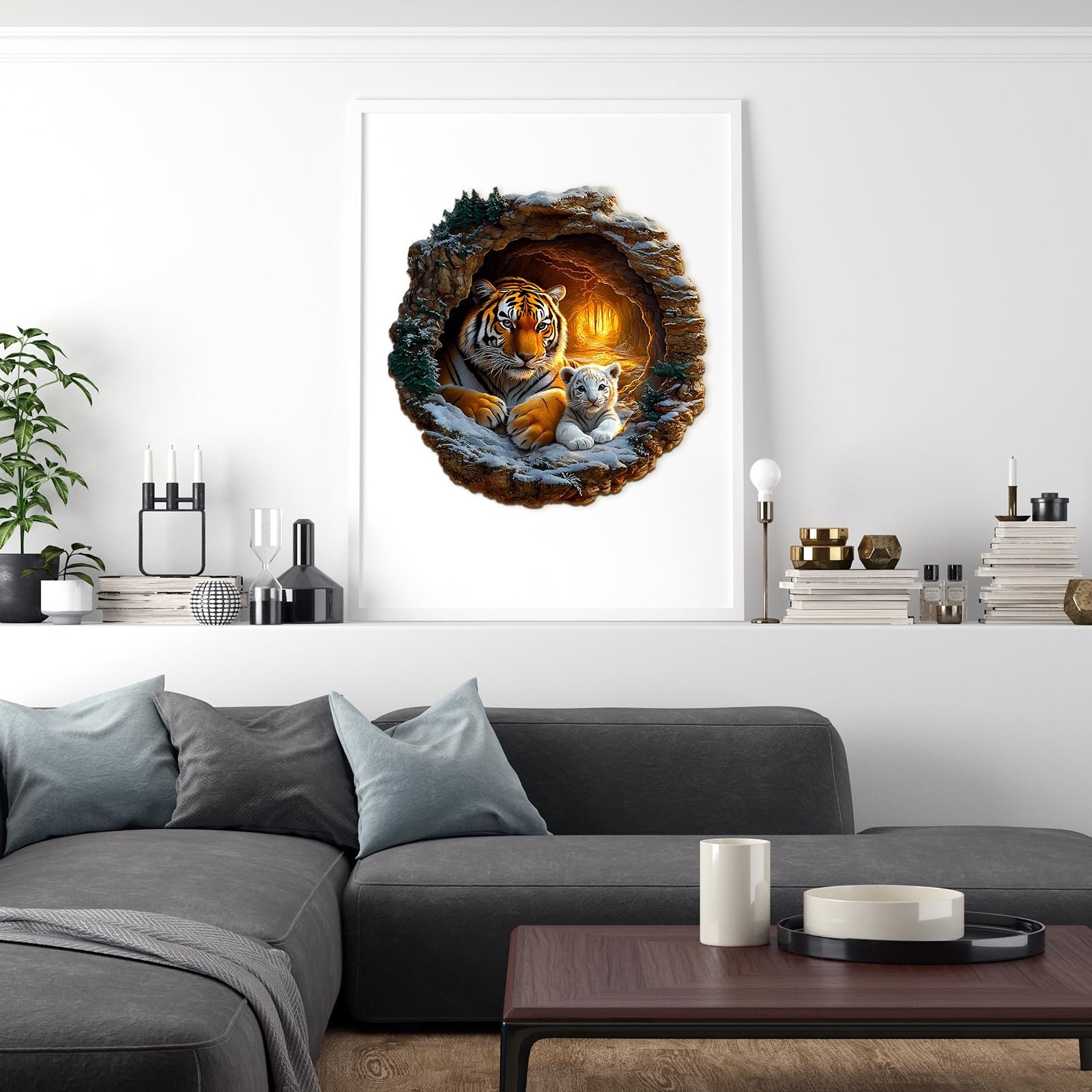 Деревянный 3D пазл Tiger Family 200 деталей, фото №4