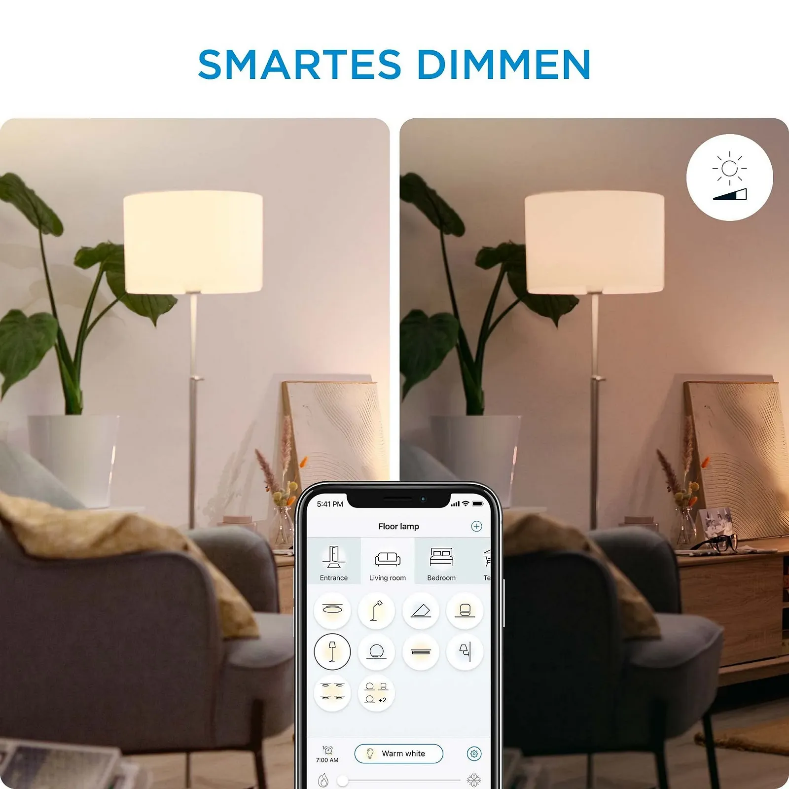 Настольная лампа WiZ Tunable White and Color Squire 620 лм WiFi RGB Диммируемая Белая, фото №11