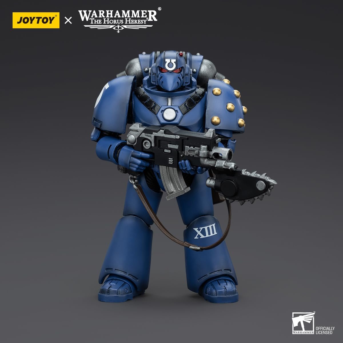 Фигурка Legionary with Chainblade JOYTOY Warhammer 40k: Ultramarines MKVI Tactical Squad в масштабе 1:18, фото №7