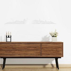 Наклейка на стіну WANDKINGS Skyline Trier (without Flow) 100 x 15 cm Transparent synthetic.ua - Фото 1