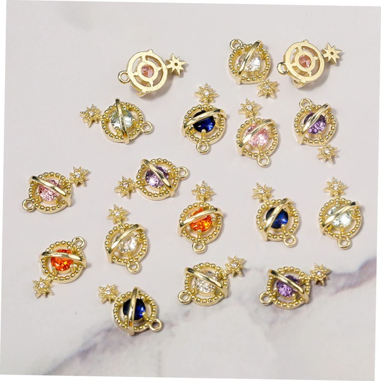 Стрази для нігтів Планета Zircon 3D, 6 шт., фото №3