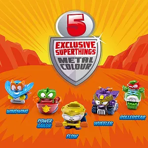 Набір фігурок SuperThings Rivals of Kaboom Tin Extreme Riders 5 шт. з металевим покриттям synthetic.ua - Фото 1