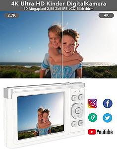 Фотоапарат Y-YOPZI K120-BK1 50Мп / CMOS / 4K 30fps / 16Х зум / Білий synthetic.ua - Фото 1