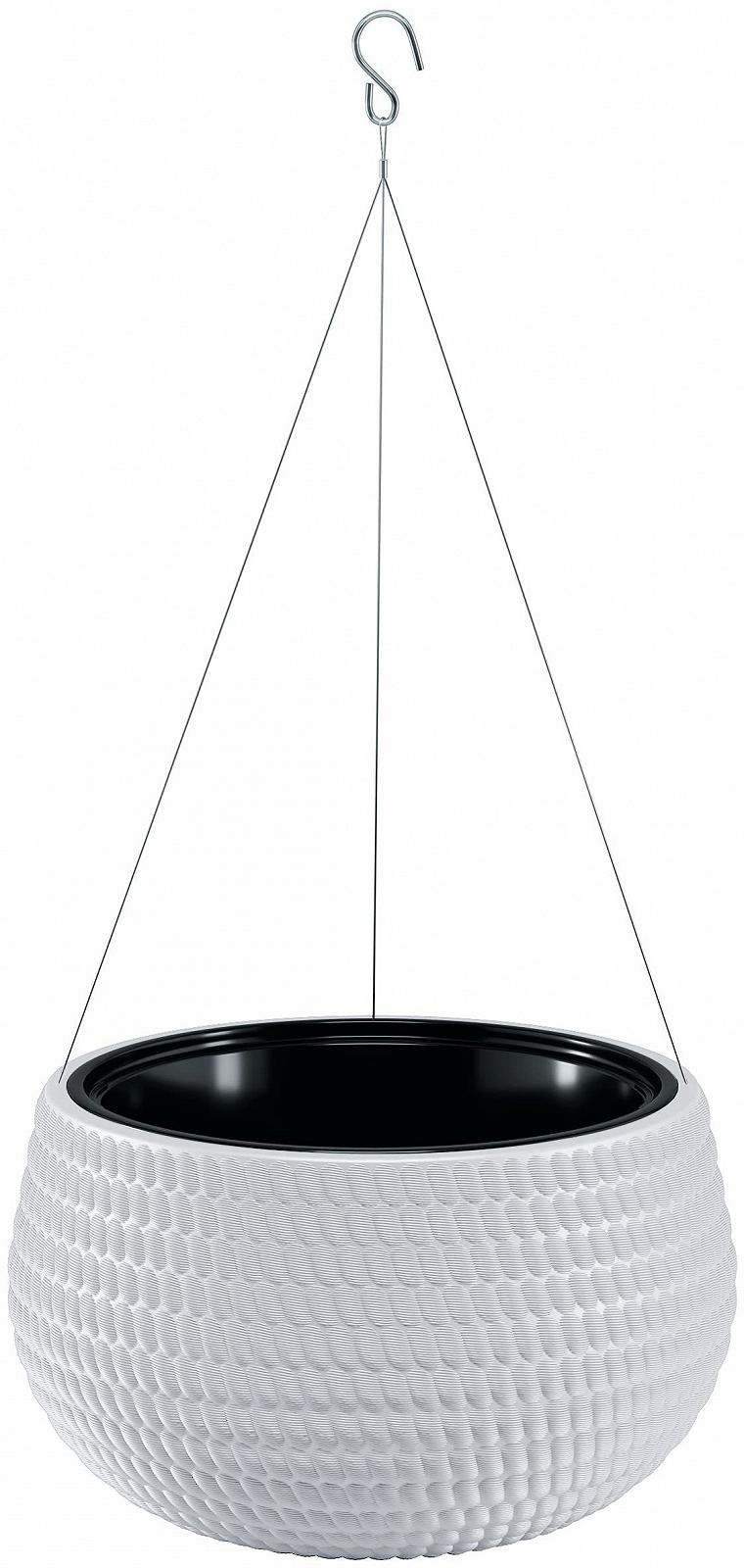 Підвісний вазон MELTOM Круглий 3D-ефект Світло-сірий, фото №1