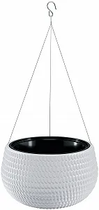 Підвісний вазон MELTOM Круглий 3D-ефект Світло-сірий - Фото 1