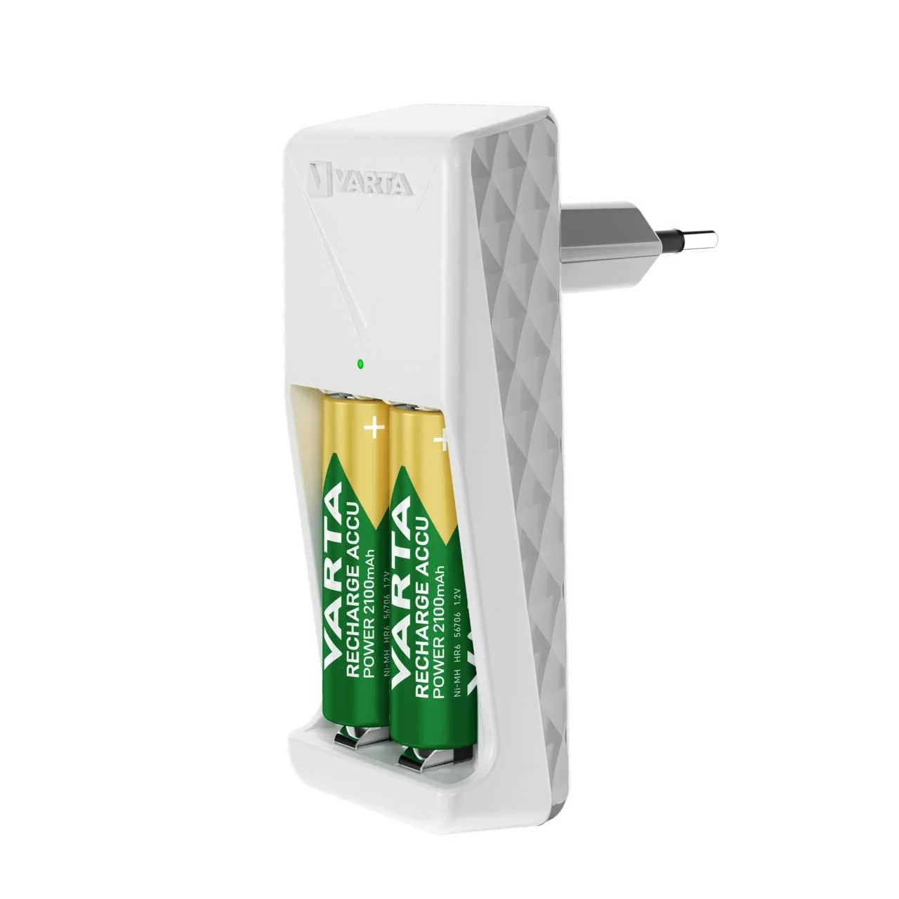 Зарядний пристрій Varta для акумуляторів, включає 2 x AAA 800 mAh, білий, фото №4