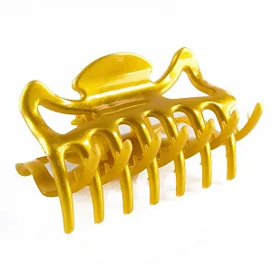 Заколка для волос Welovebeads 6 см, янтарный - Фото 1