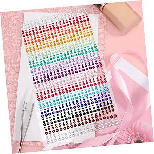 Наклейки Стрази Самоклеючі 3-5мм Прозорий Водяний Діамант Мікс synthetic.ua - Фото 1