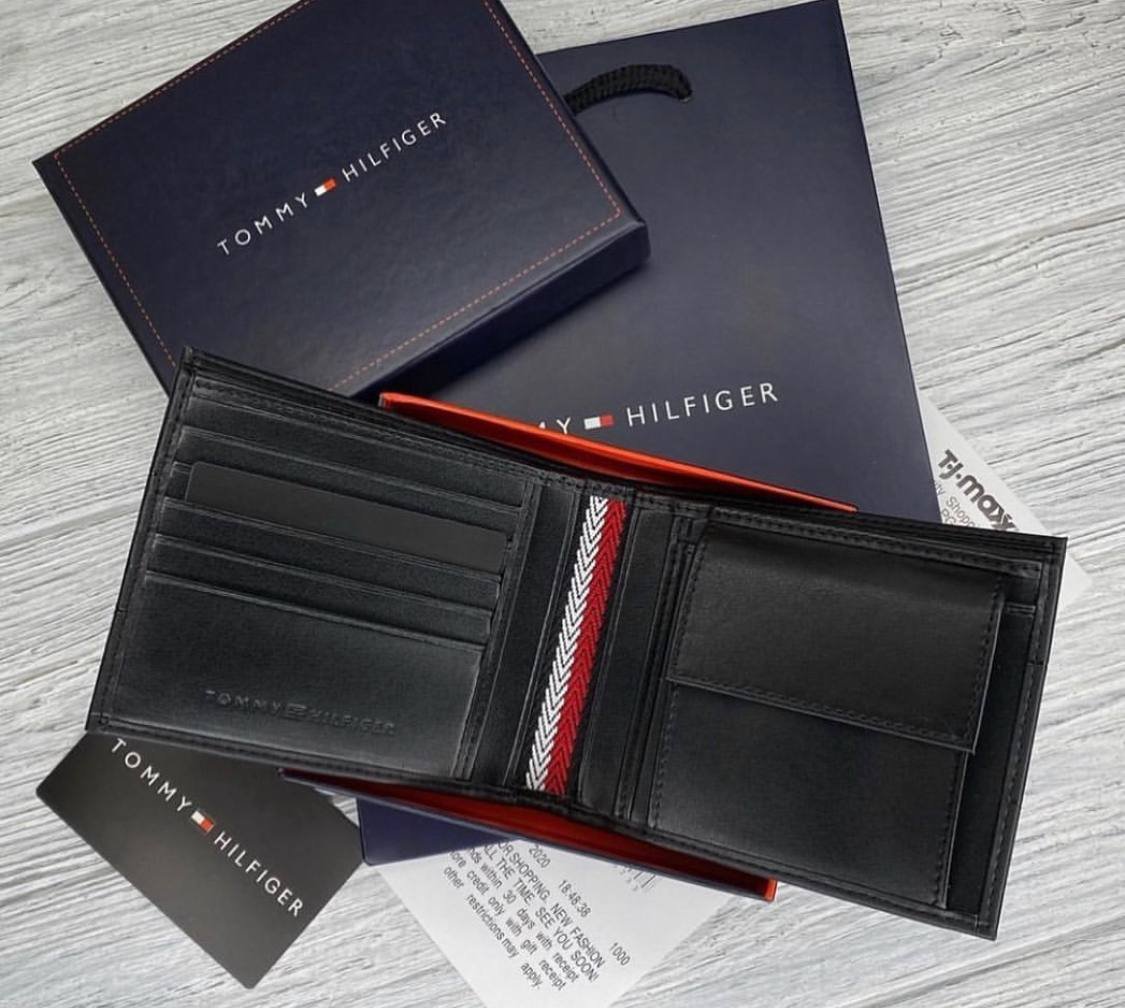 Шкіряний гаманець портмоне на подарунок чоловікові Tommy Hilfiger, фото №3