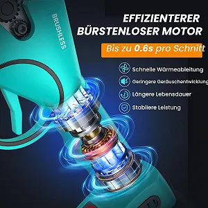 Садові ножиці акумуляторні електричні, 800 Вт, 33 мм, з 2 акумуляторами 21 В 2000 мА·год synthetic.ua - Фото 1