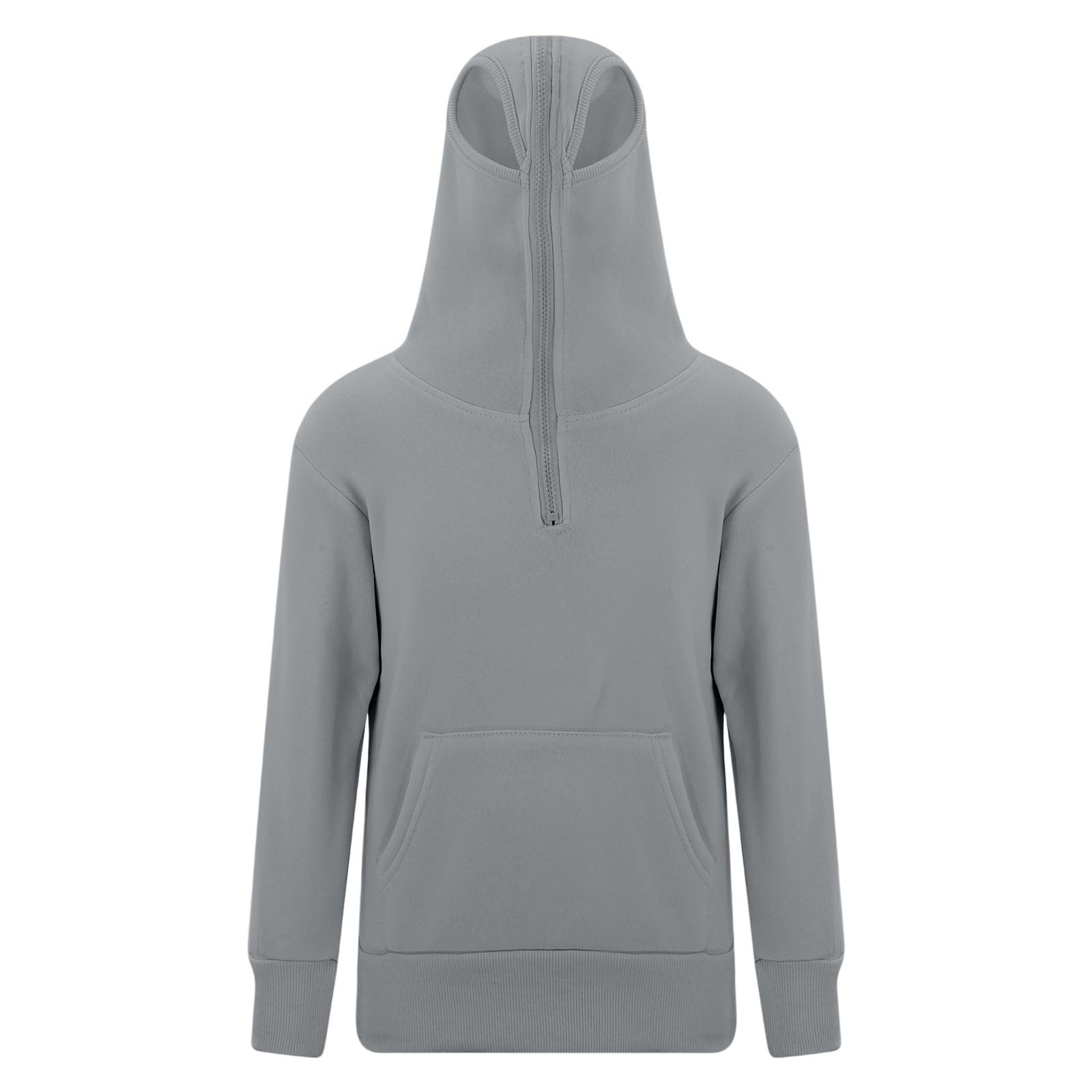 Зимний джемпер для мальчиков 146 Толстовки и свитшоты для мальчиков Однотонный пуловер на молнии с карманом Длинный рукав Повседневная верхняя одежда для школы и активного отдыха Рубашка 140, фото №7