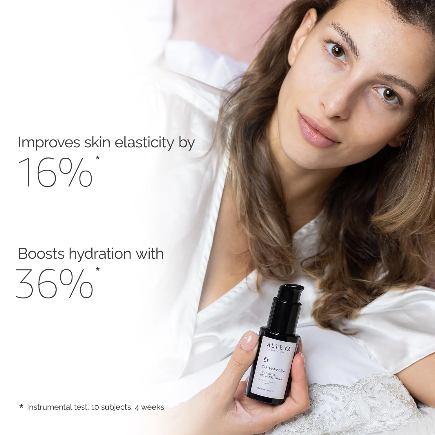 Денний зволожуючий крем Alteya Organic Bio Damascena 50 мл, фото №5 Денний зволожуючий крем Alteya Organic Bio Damascena 50 мл, фото №5