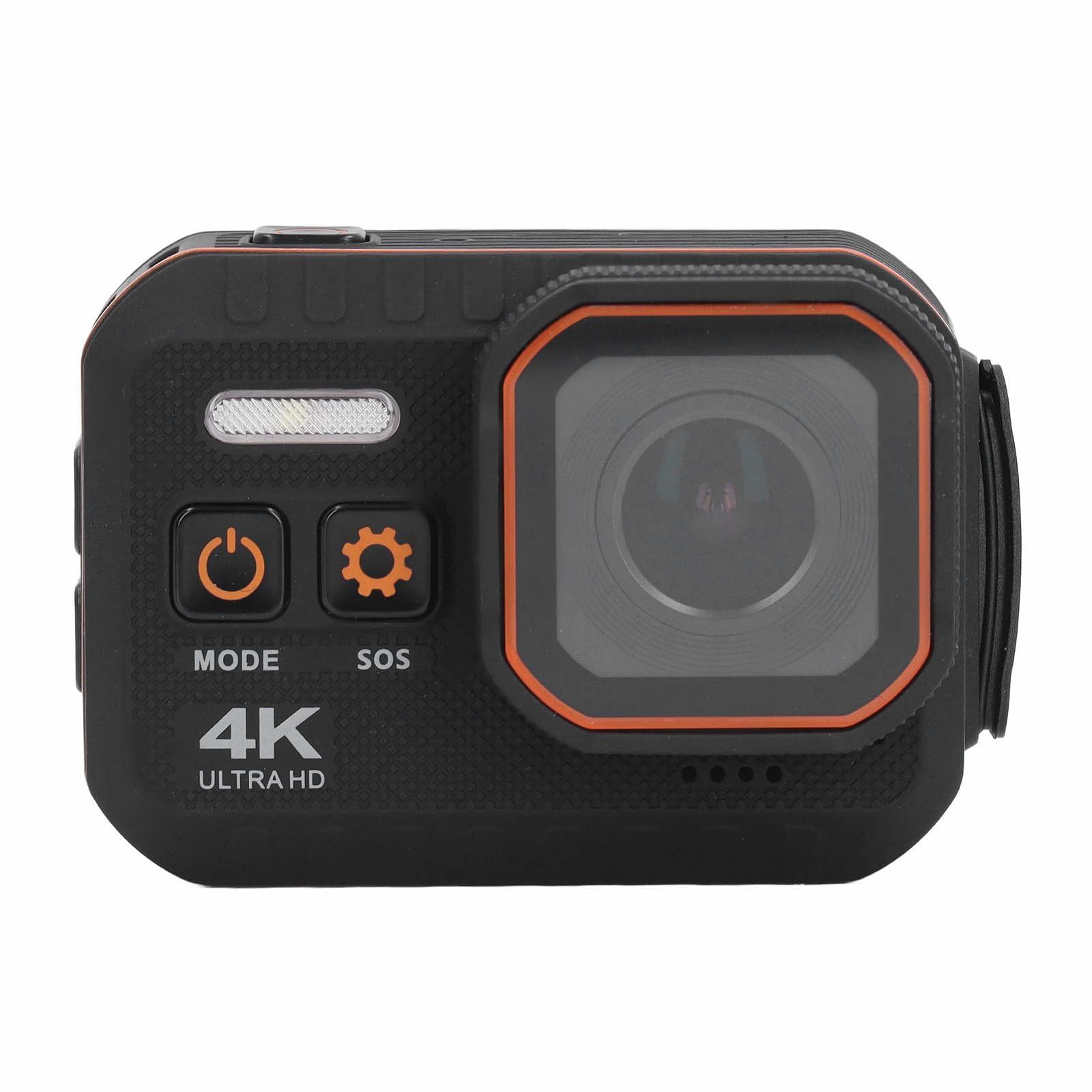 Екшн-камера Action Lazmin112 4K 60FPS IP68 Водонепроникна з екраном 2 дюйма, ширококутна 170 градусів, з шістьма осями стабілізації для велосипедних шоломів подорожей та спорту, фото №1