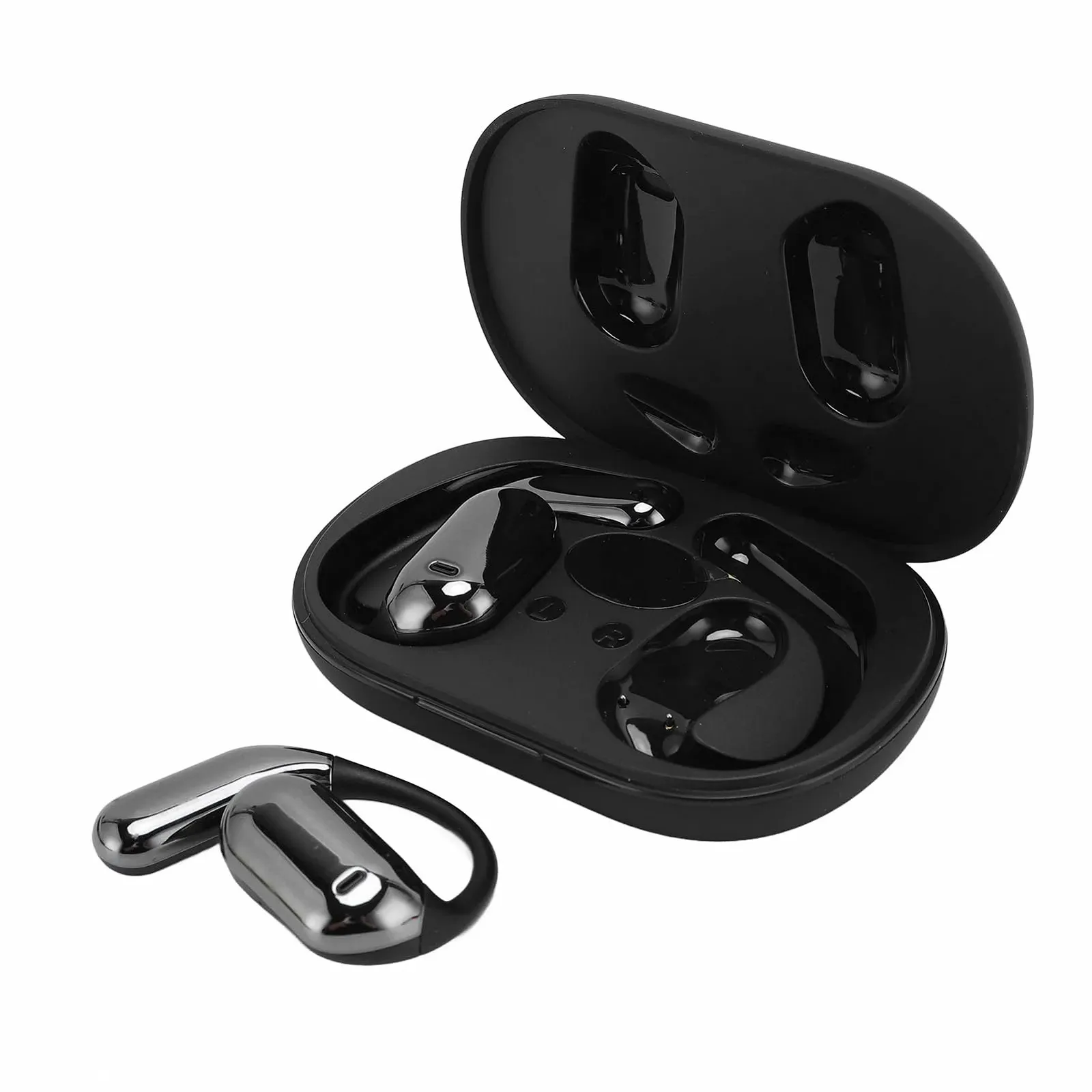 Навушники з голосовим перекладачем 80 мов Чорний, фото №1