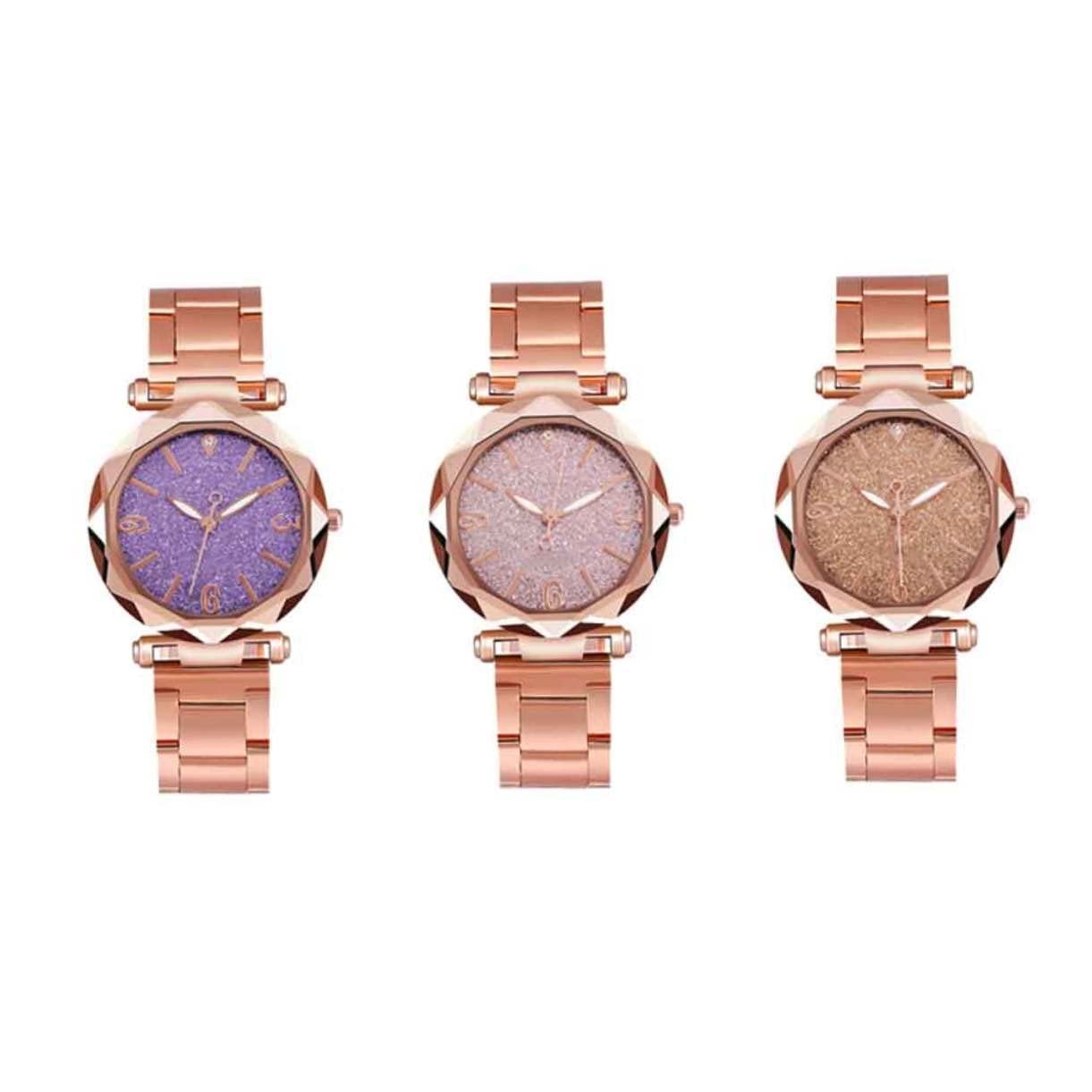 Часы LIFKOME Женские наручные часы из нержавеющей стали Розовый, фото №4