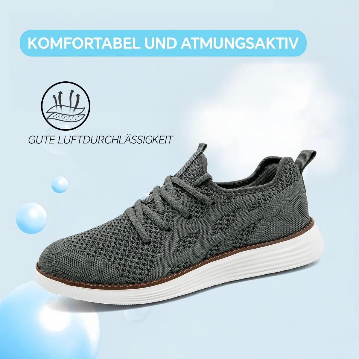 Кросівки UROMGV Чоловічі Для Бігу Спортивні Шнурівка Для Ходьби, фото №3