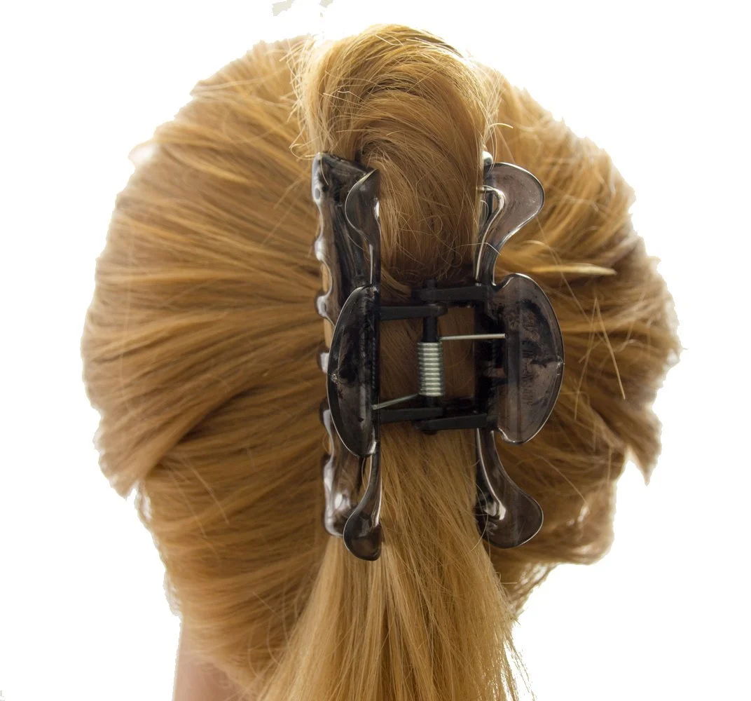 Краб для волос Large WeLoveBeads 9 см Olive Gold, фото №3