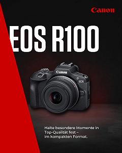 Камера Системная Canon EOS R100 с RF-S 18-45 мм - 24.1 MP APS-C - Dual Pixel AF, 4K Видео, 6.5 кадров/с, Распознавание Лица и Глаз, WiFi и Bluetooth synthetic.ua - Фото 1