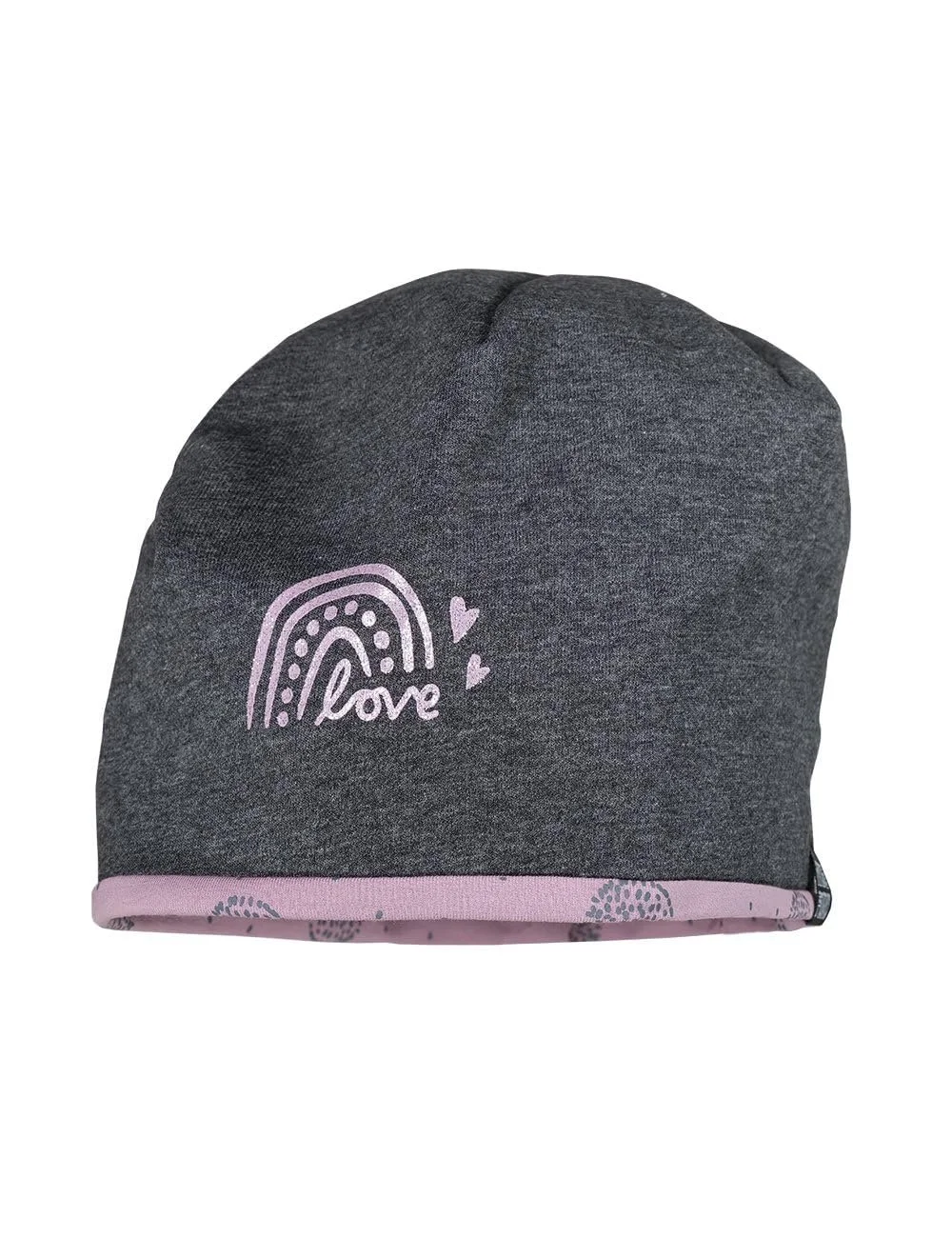 Шапка-біні Maximo Mini Rainbow Love Reversible, фото №1