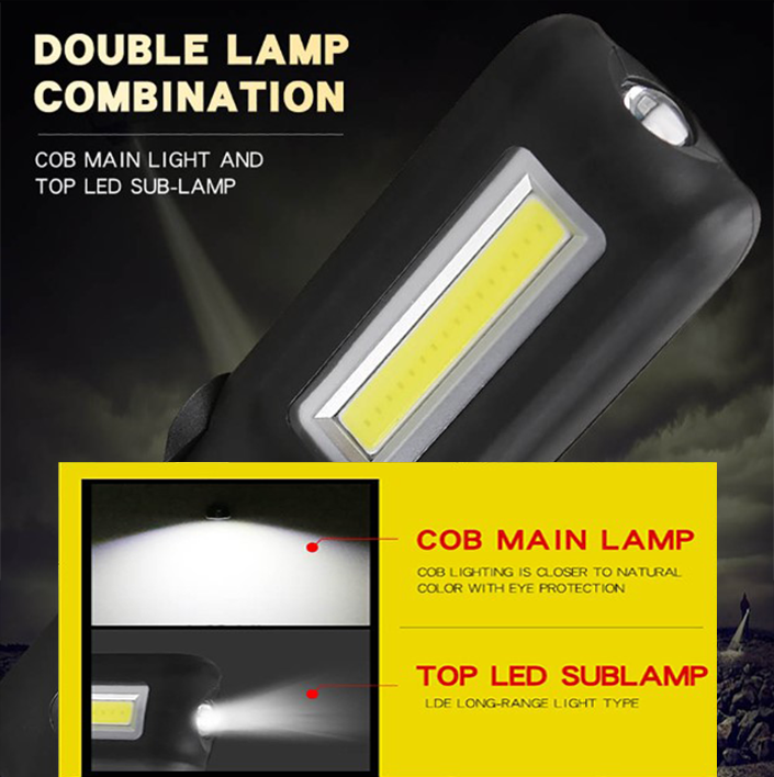 Фонарик багатофункціональний акумулятор на магніті G6 SuperFire 140 Lumen IP43, фото №5