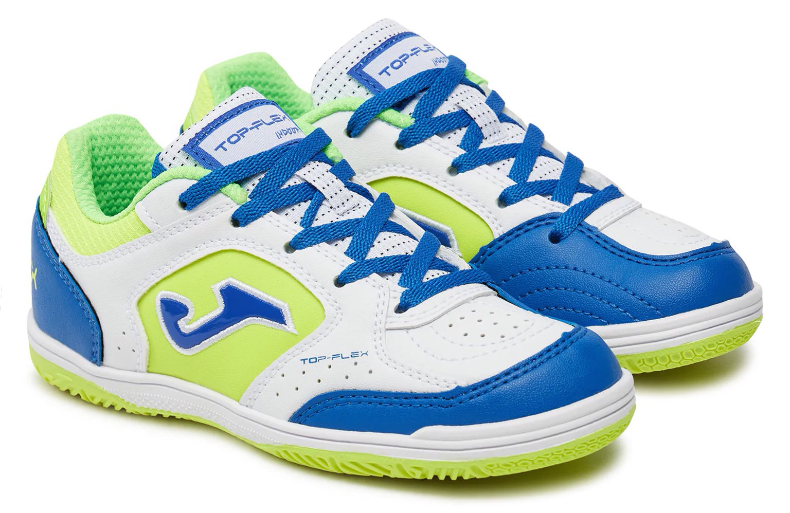 Футзалки дитячі Joma TOP FLEX білий, синій 8 38, фото №2