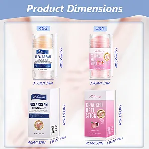 Крем и стик для ног против мозолей и трещин с мочевиной 2 Pieces увлажняющий synthetic.ua - Фото 1