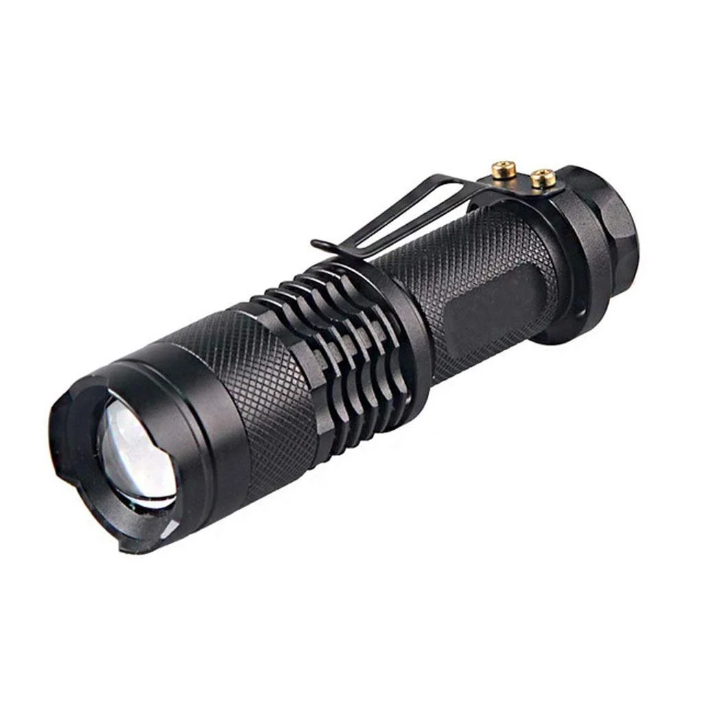 Регульований зум Червоний ліхтарик Потужний 3W LED 625nm Червоне світло Міні-кишеньковий ліхтарик з кліпсою для астрономії, фото №1