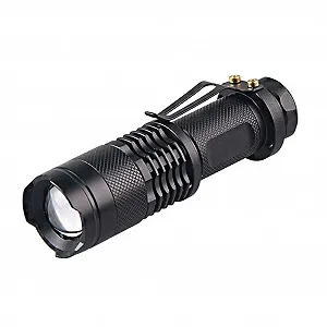 Регульований зум Червоний ліхтарик Потужний 3W LED 625nm Червоне світло Міні-кишеньковий ліхтарик з кліпсою для астрономії - Фото 1