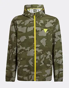 Мужская ветровка GUESS / Камуфляжная / Размер M - Фото 1