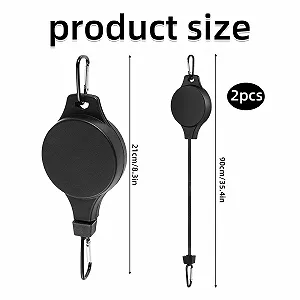 Регульовані ролики для рослин Pack of 2 Black synthetic.ua - Фото 1