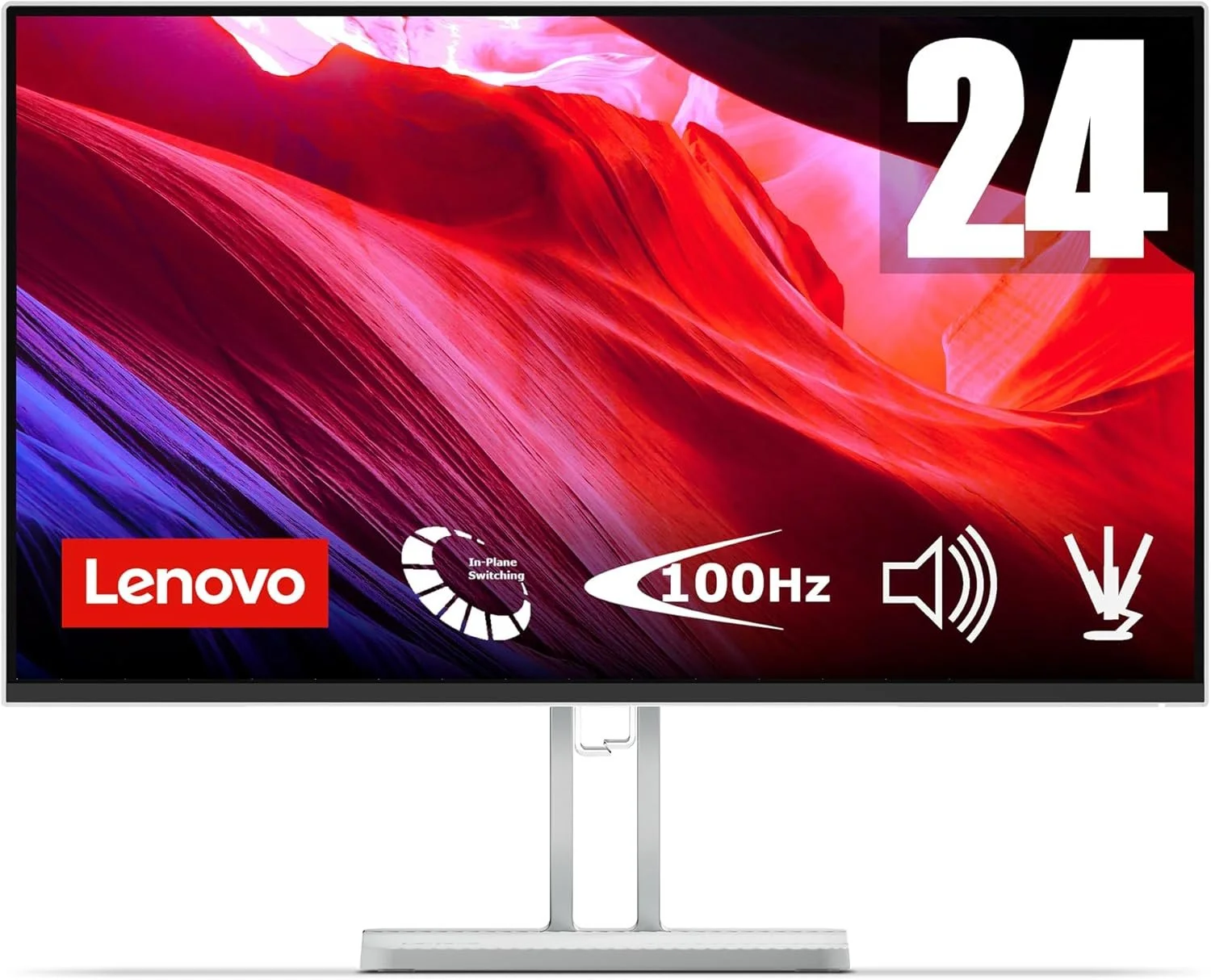 Монітор LENOVO L24i-4B 24" Full HD IPS 100 Гц Сірий, фото №1 Монітор LENOVO L24i-4B 24" Full HD IPS 100 Гц Сірий, фото №1