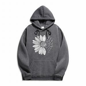 Женское осеннее худи Qixiu с принтом бабочки, кружевное худи, большой размер synthetic.ua - Фото 1