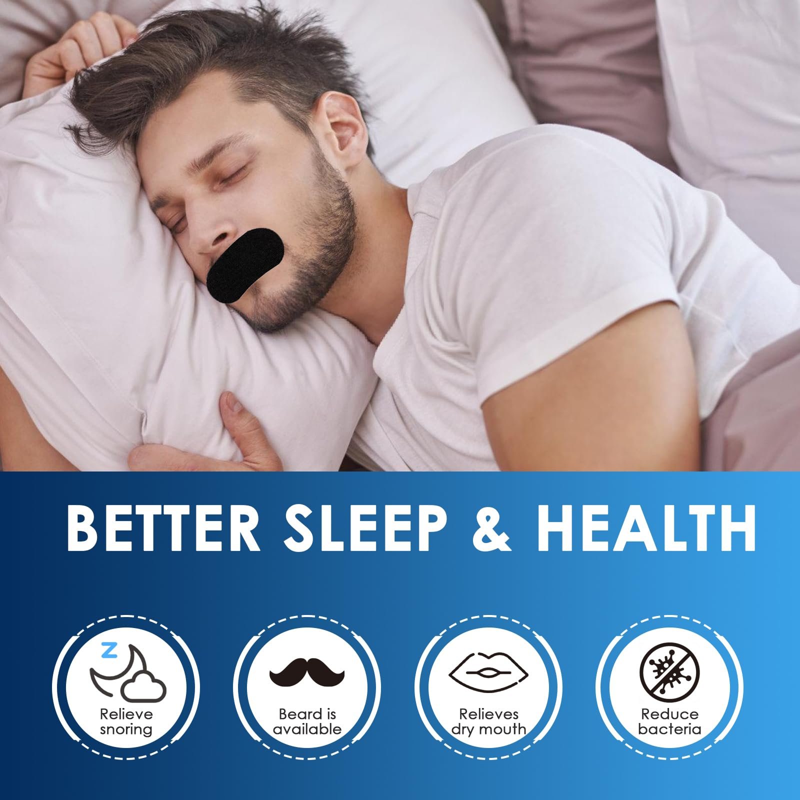 Пластыри для рта для сна, 30 шт., фото №3