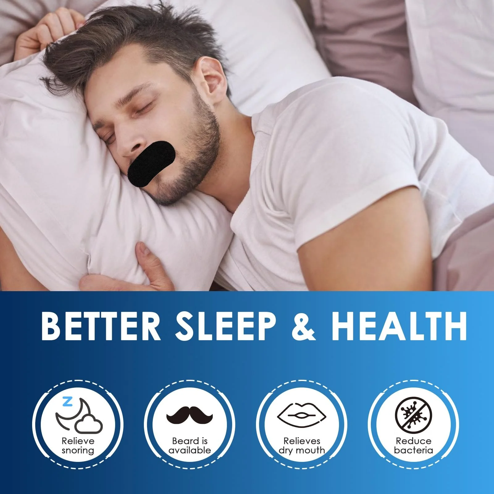 Пластирі для рота для сну, 30 шт., фото №3 Пластирі для рота для сну, 30 шт., фото №3