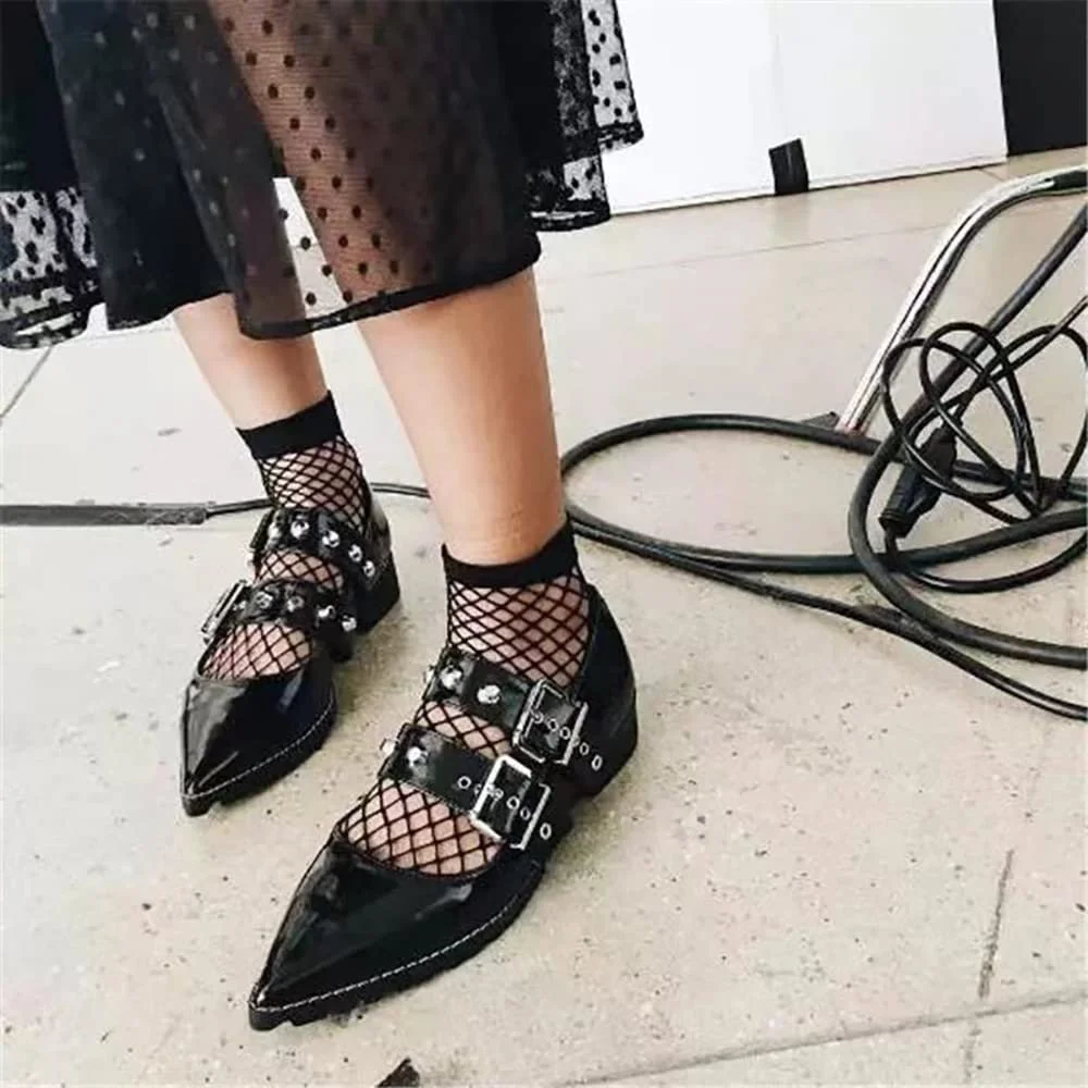 Жіночі сітчасті шкарпетки Сітчасті панчохи Короткі шкарпетки до щиколотки, фото №3