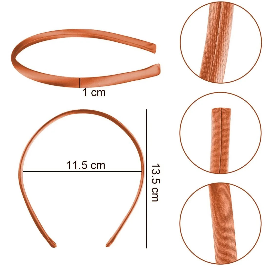 Набор атласных обручей, фото №2