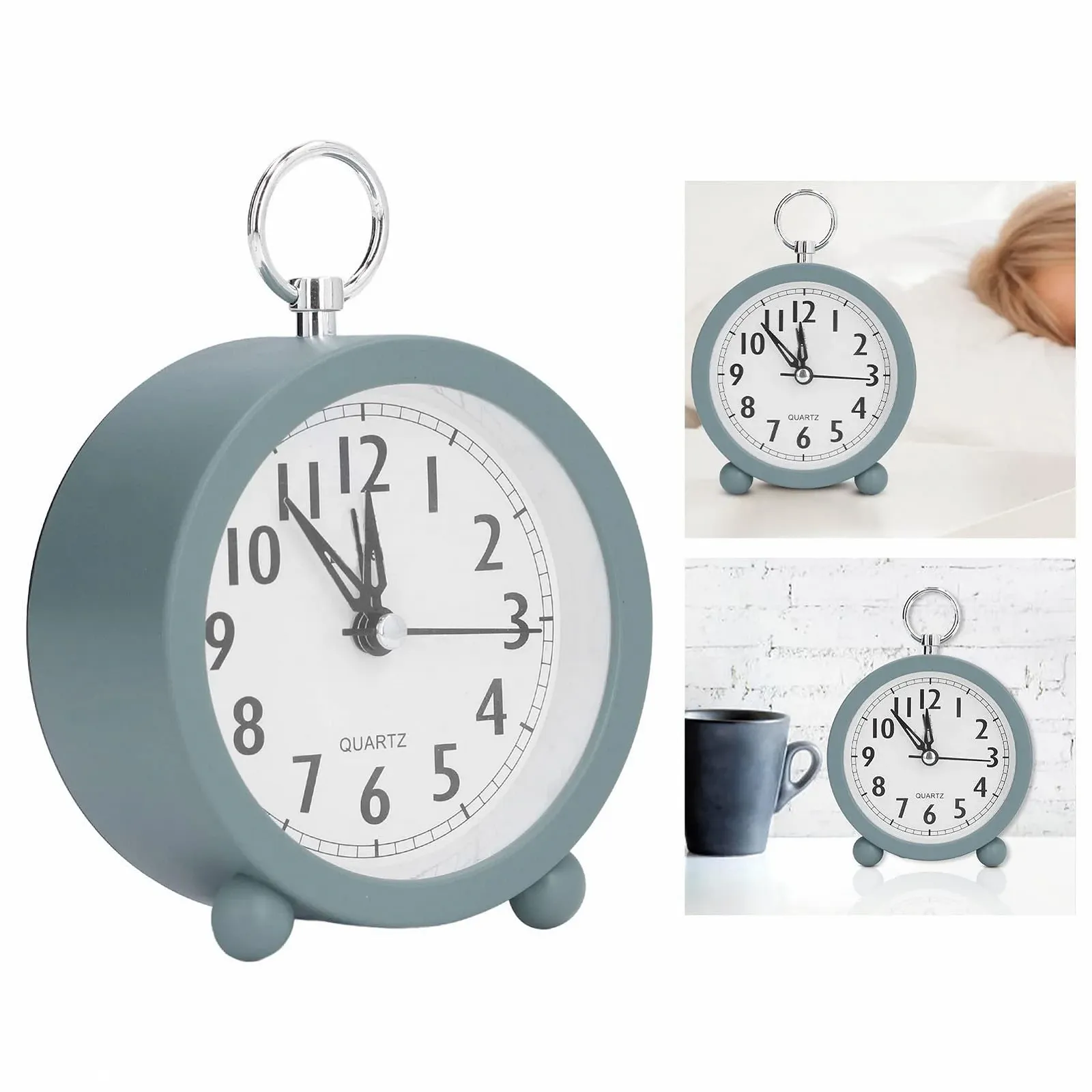 Простые настольные часы в средиземноморском стиле с громким будильником и тихим ходом для офисного декора, фото №6 Простые настольные часы в средиземноморском стиле с громким будильником и тихим ходом для офисного декора, фото №6